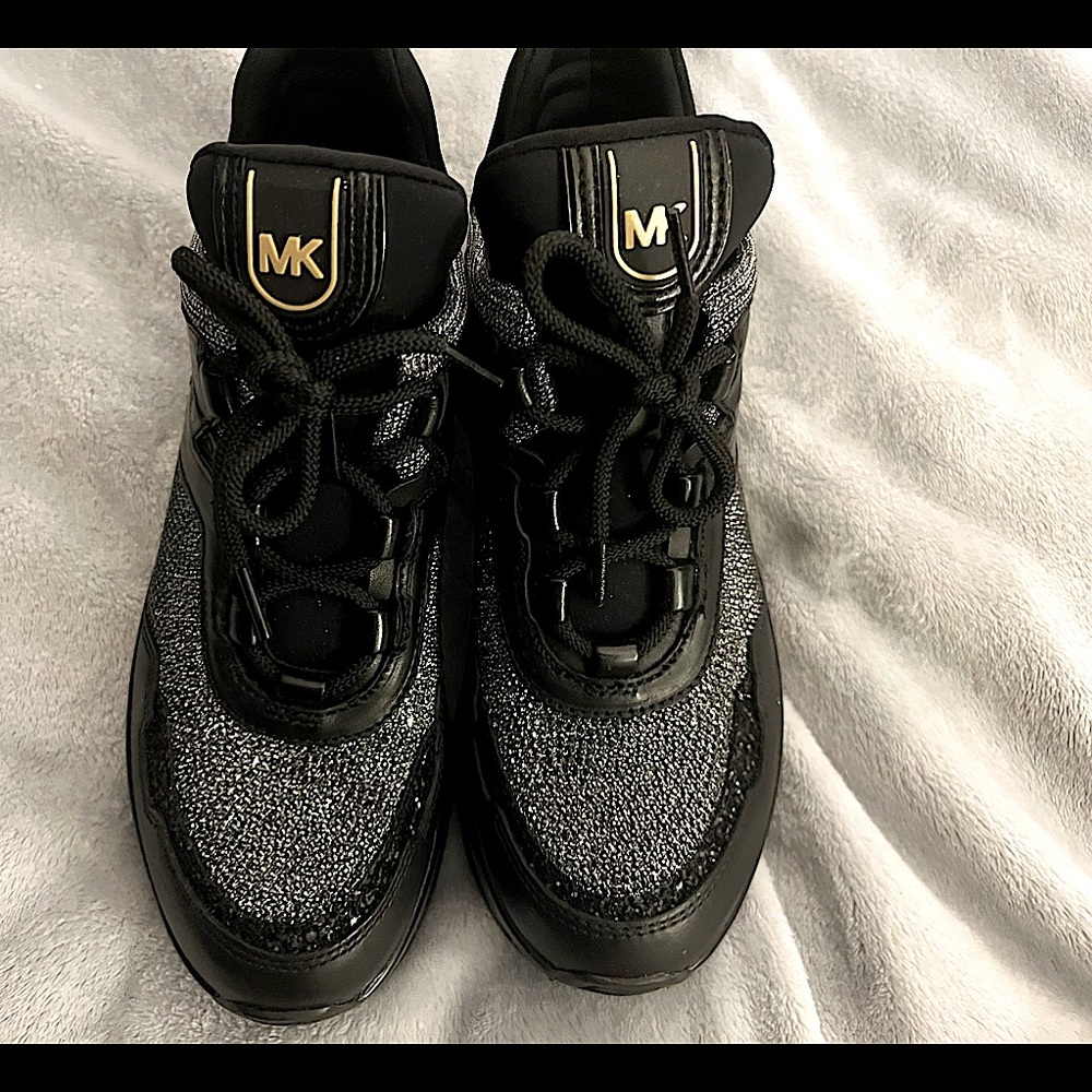 Michael Kors Olympia Embellished Sneakers Size 8 1/2